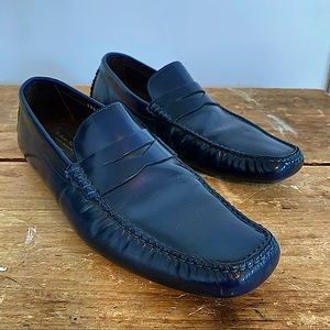 To Boot New York. Navy Blue Driving Loafers